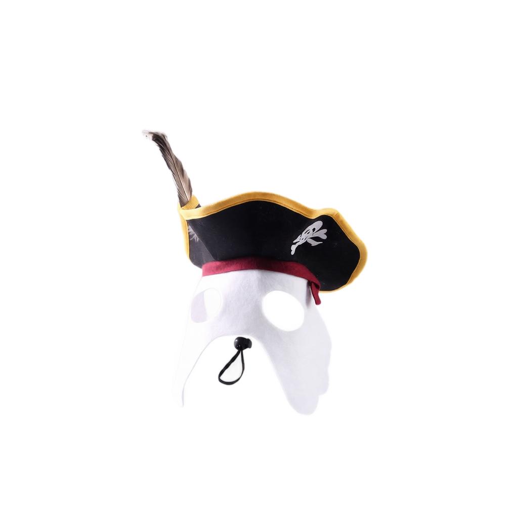Pet Costume Hat with Feather for Halloween Dress-Up