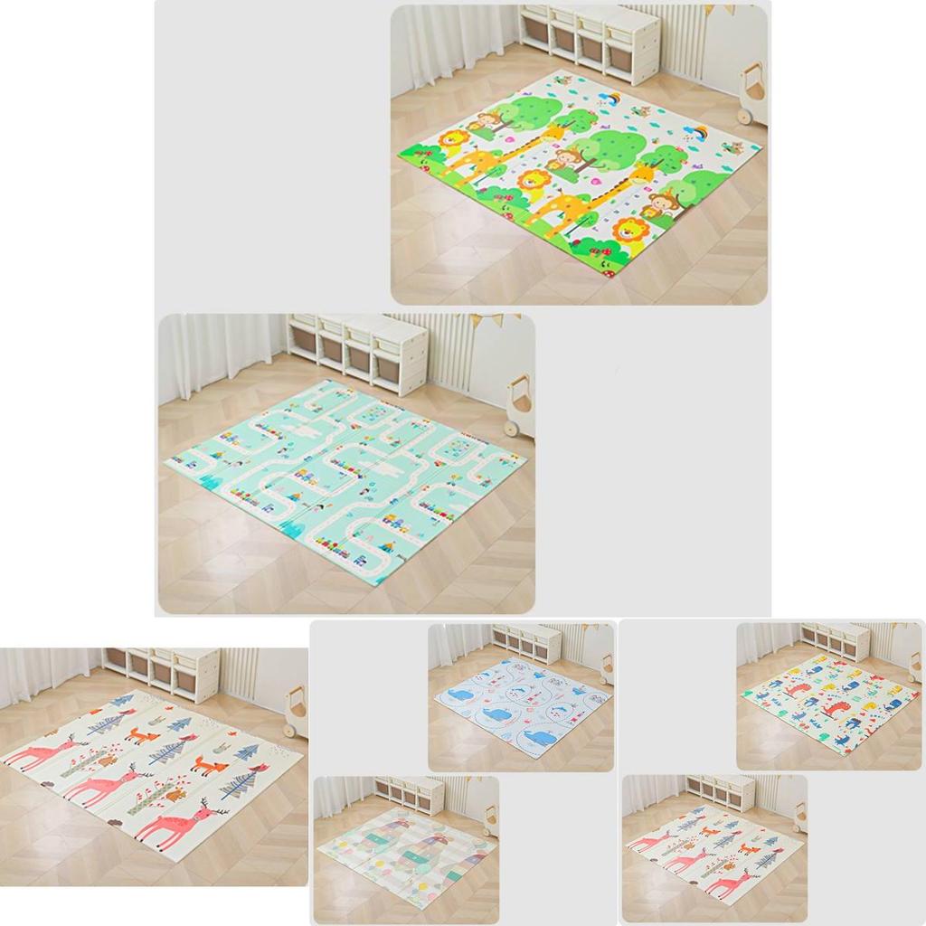 Extra Thick Baby Crawling Mat Xpe Foldable Foam Carpet With Cartoon Patterns
