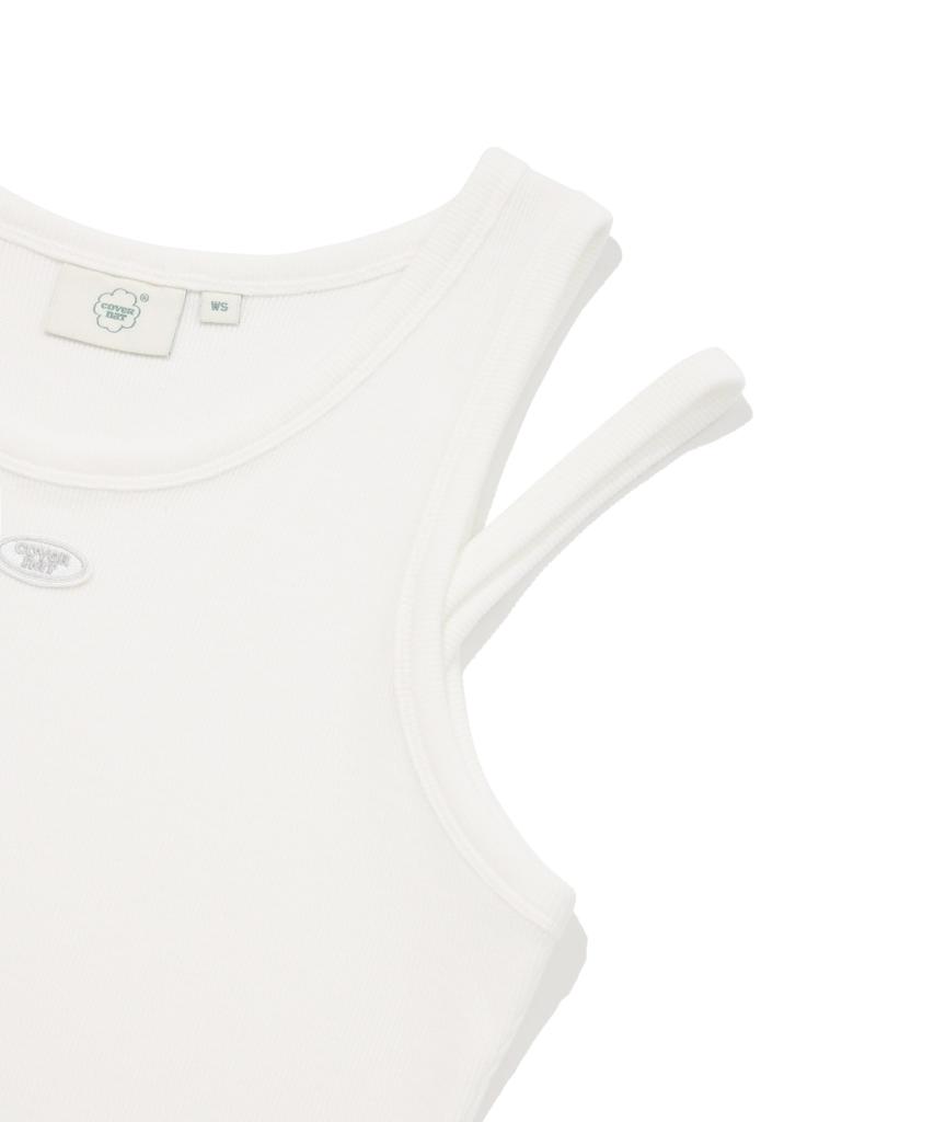 COVERNAT WOMAN Cutout Sleeveless White