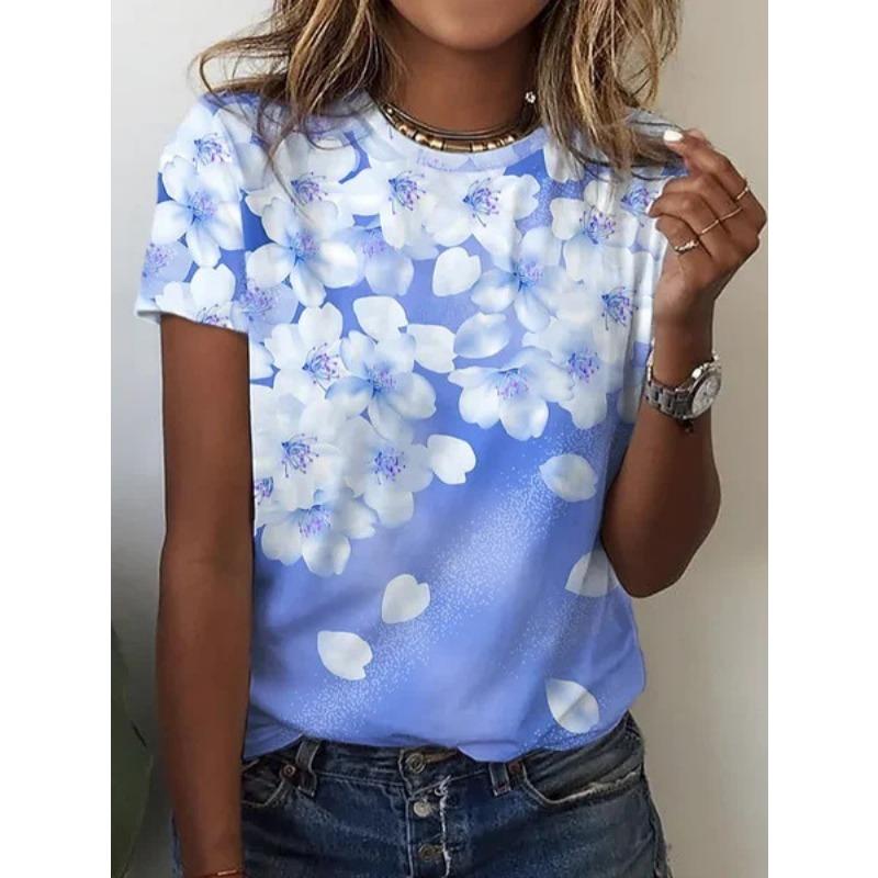 Casual American 3D Printed Short Sleeved T-shirt