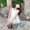 2026 Summer Slimming Pleated Sleeveless Camisole for Feminine Commute