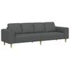 Living Room Sofa Dark Gray 250 X 77 X 76 Cm Polyester