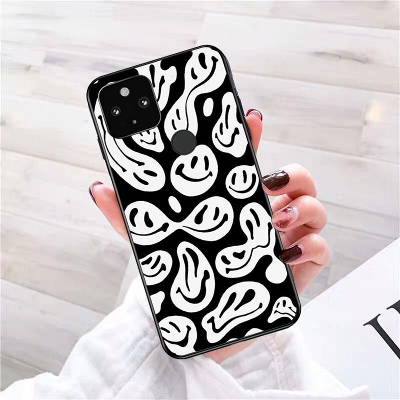 Trippy Smiley Face Phone Case for Google Pixel 7 Pro 7 6A 6 Pro 5A 4A 3A Pixel 4 XL Pixel 5 6 4 3 XL 3A XL 2 XL