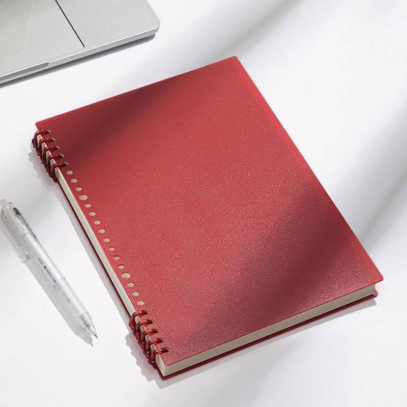 Retro B5 Verdicktes A5 Ringbuch - Hochwertig, Schlichtes Design, Herausnehmbare Seiten, Perfekt für Schüler