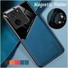 Xiaomi 14 14T 13T Pro 13 12T 12 11 11T 10T Lite için Darbeye Dayanıklı Kılıf Araba Manyetik Tutucu Telefon Coque Fundas ile Koruyucu Kılıf