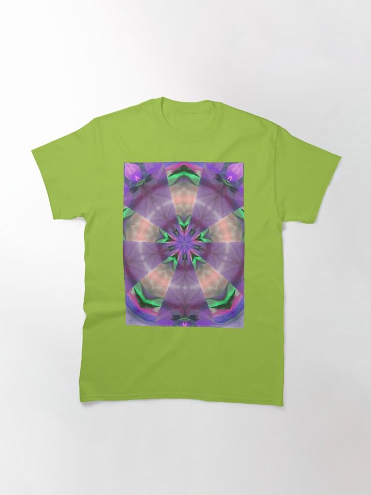 Pentangle Pastel Shades Multicolored Kaleidoscope Pentangle Pattern 10 Classic T-Shirt