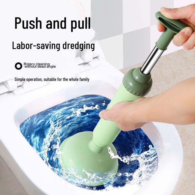 Leather Suction Cup Toilet Plunger and Unclogger