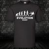 Evolution Rugby Fun Shirt Cult T-shirt Black Fub Gift Sport 100% Cotton S-5XL