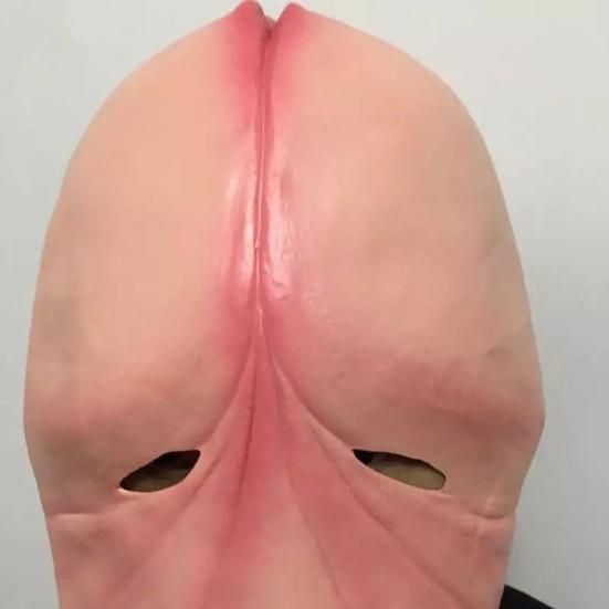 Lustige Latex Kopfmaske Halloween Streich Witz 3D Penis Schwanz Party Cosplay Kostüm