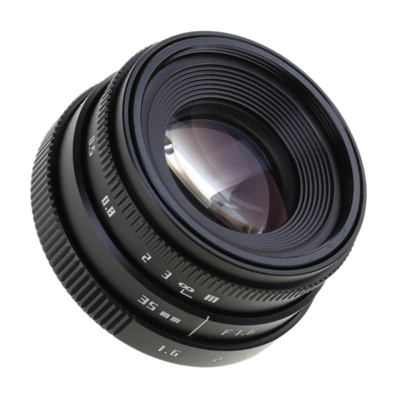 Large Aperture Camera Lens Accessories 35mm F1.6 C-Mount CCTV Camera Lens Replacement for M4/3 Mount Camera Adapter