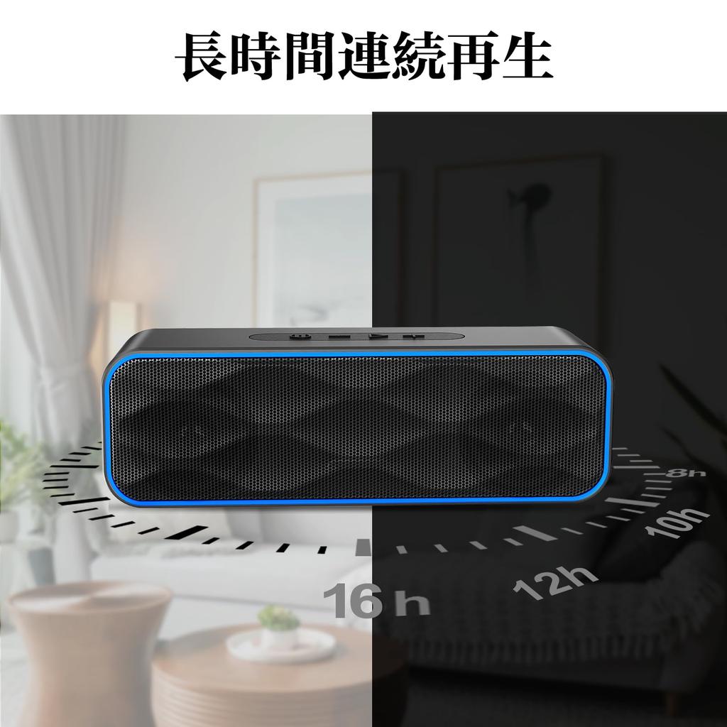 Bluetooth Speaker Wireless Speaker IPX7 Waterproof Bath Stereo Bluetooth Speaker Portable Speaker Microphone TWS function allows you to connect two