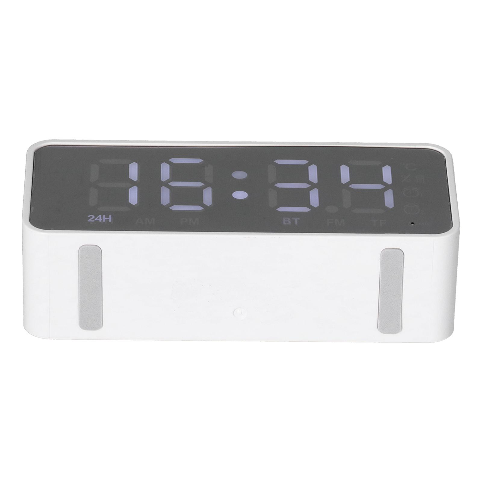 

G50 Багатофункціональний Bluetooth-будильник Динамік Бездротовий 5.0 MP3-плеєр Зарядка Будильник для білий