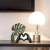 Desktop Ornament Love Gesture Sculpture Resin Hand Love Figurines Heart Hand Statues  Bedroom