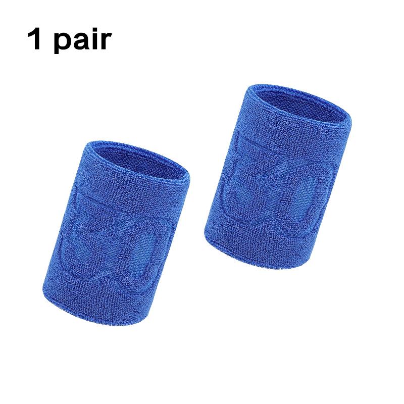 1 Pair Cotton Elastic Wristband Support Basketball Wrist Brace Wraps Men Kids Gym Fitness Powerlifting Tennis Sweat Absorption 1