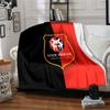 Stade Fc Emblem Flannel Blanket, Soft Polyester, Modern Design, All-Season for Camping, Travel, Gifts for Holidays or Birthdays