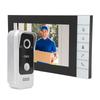 Video Doorbell Intercom Kit 7in IPS Touchscreen IC Card Unlock 120 Deg Wide Angle Night Vision