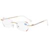 Women Reading Glasses Frameless Anti-Blue Presbyopic Glasses 0 To +4.0  Diamond Rimmed Glasses  Anti-Reflective