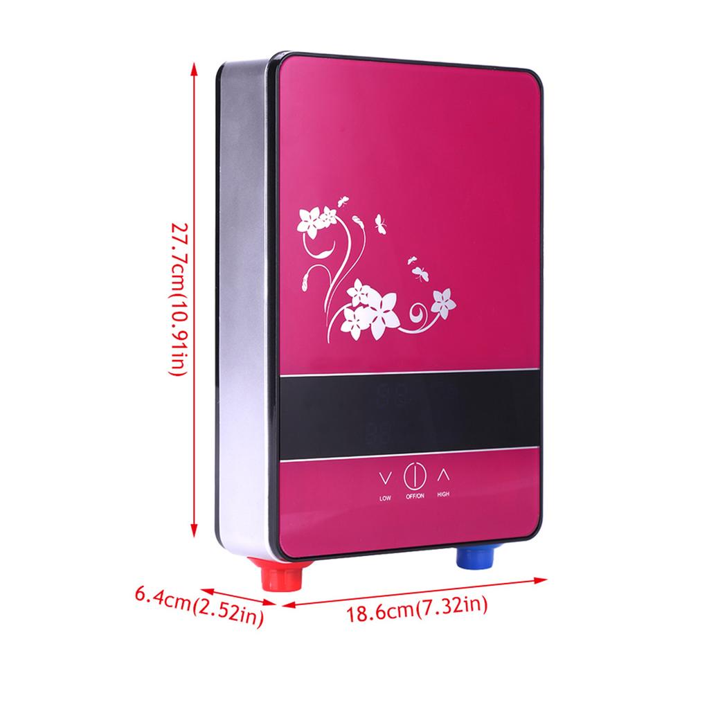 220V 6500W Tankless Instant Electric Hot Water Heater for Home Bathroom Shower