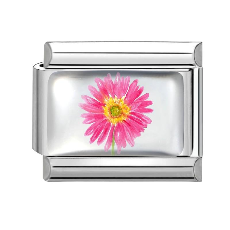 Neuer Y2K Bunter Blumen Früchte Rose Sonnenblume Tulpe Italienischer Charms Glieder Passend für 9MM Edelstahlarmband DIY Schmuckherstellung