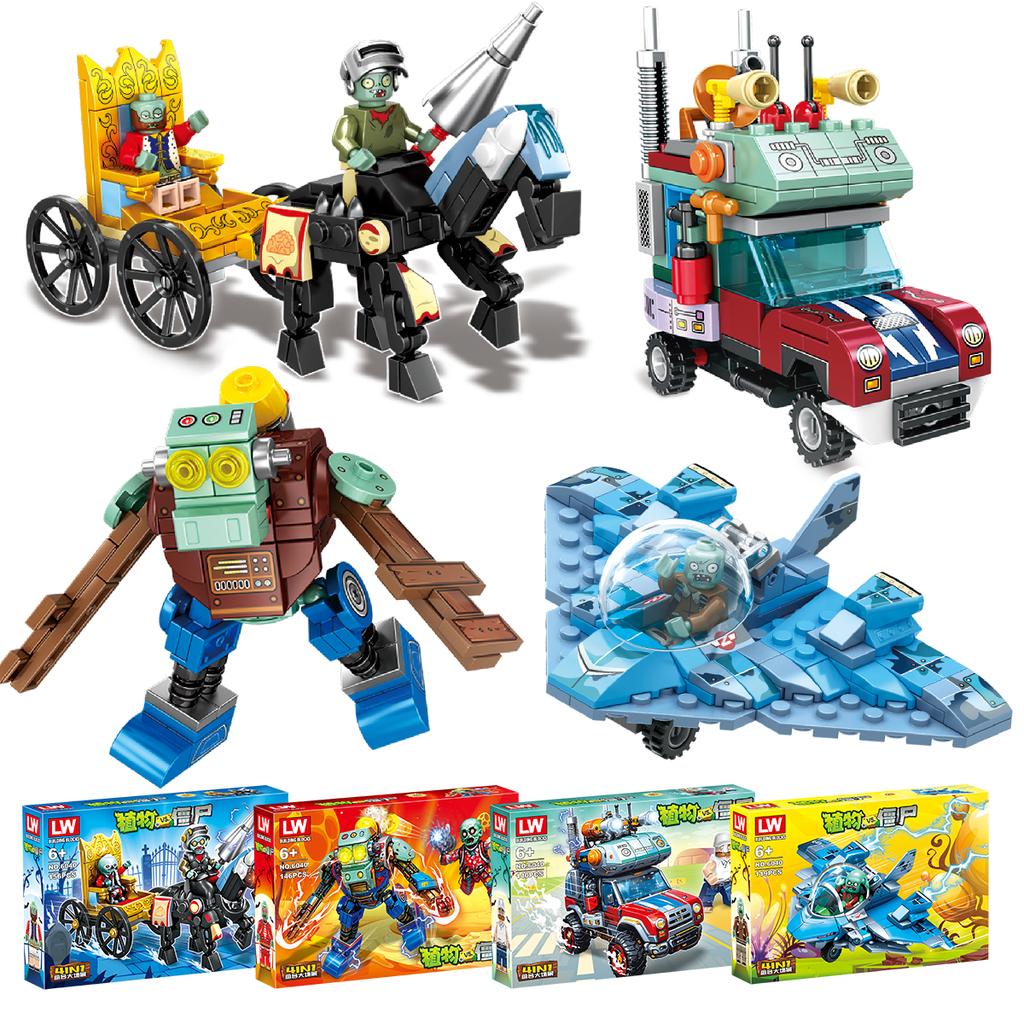 Non-Toxic Plants Vs Zombies Game Building Blocks Toy Pvz Replanted Edition Figure Diy Creative Bricks Toy Gift For Children Kids Blind Box