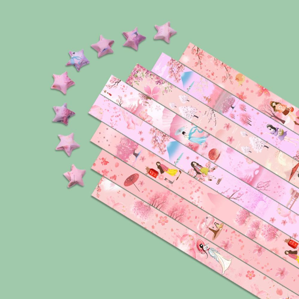

520pcs Lucky Star Origami Stars Paper Strip Art Material Craft Paper Creativity Exercise