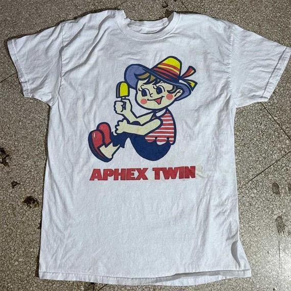 Новая арт-графика Aphex Twin Подарок для фанатов Унисекс Все размеры Футболка MD69 Унисекс Футболка XXL
