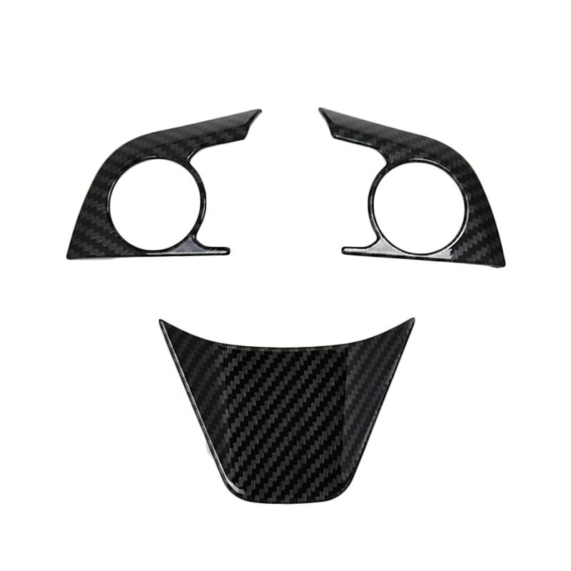 ABS Matte Carbon Faser Stil Rot Farbe Auto Zubehör Lenkrad Taste Abdeckung Trim Fit Für Toyota Avalon XX50