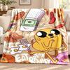 Adventure Time Blanket Flannel Blanket Soft Cozy Plush Throw for Sofa Bed Lightweight Home Decoration Outdoor Camping