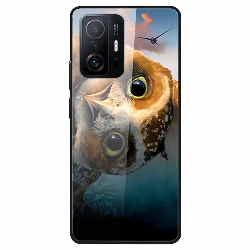 Tempered Glass Case For Xiaomi 11T Cover 6.67 Cool Bumper Hard glass Case For Xiaomi 11T Pro Case Mi 11T Pro Mi11T Capa Shells