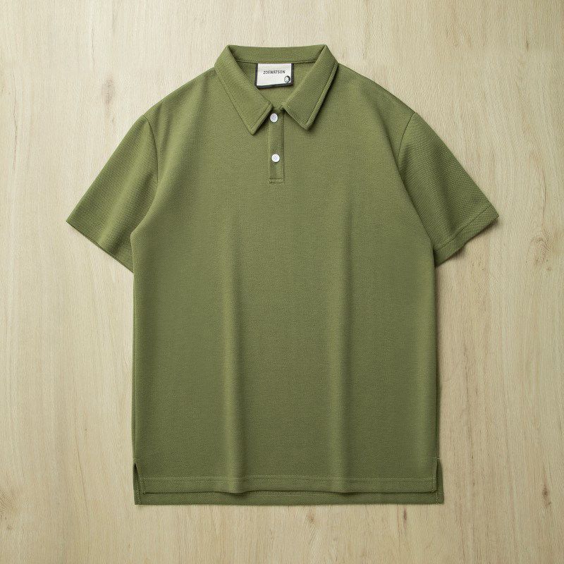 Heavy Short-Sleeved Cotton Export Export T-shirt Polo Shirt