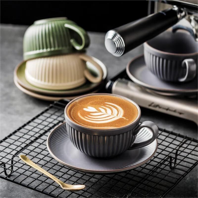 Vintage European Ceramic Coffee Cup Set