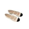 Fashion Women Shallow Mouth Round Toe Flat Mary Jane Shoes Ballet Flats Double Breasted Strap Shoes Female Low Heels Pumps Summer