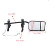 Mirror Extenders for Towing 2 Pieces Clip-On Towing Mirrors Extender Rotatable Rearview Lens Extension for Auto RV Boat SUV Van