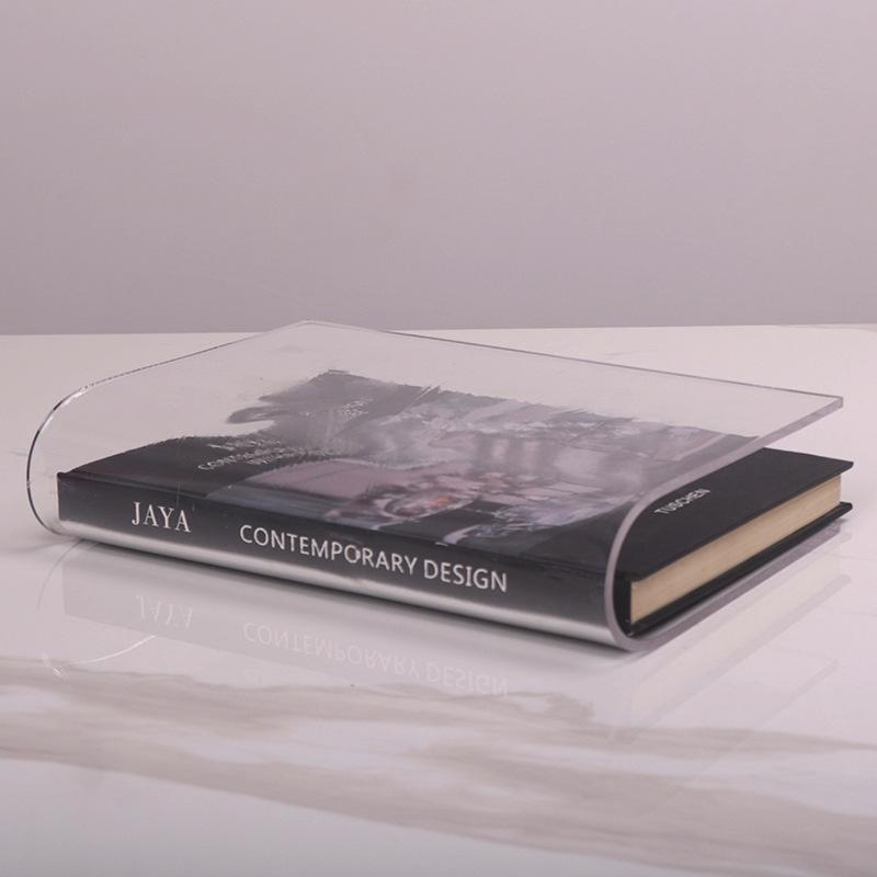 Nordic Style High-end Model Room Study Room Art Decoration Book Decoration Acrylic Vertical Book Cover Decoration Combination