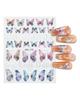 Colorful Butterfly Laser Manicure Decor Sliders Relief Engraved 5D Embossed Nail Stickers Nail Art Sticker Decal