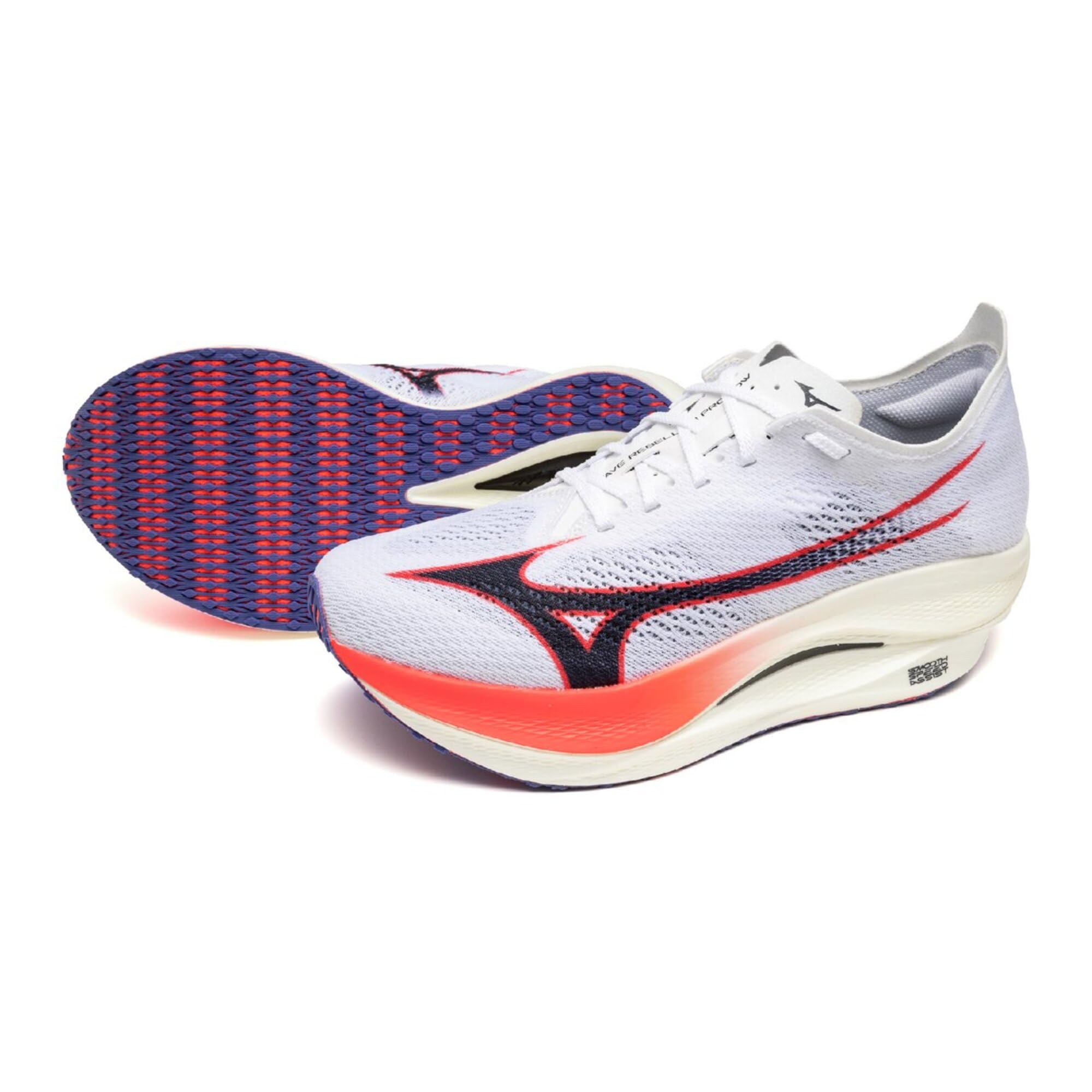 

Кроссовки для бега Wave Rebellion Pro Low Белый x Темно-синий x Розовый см 2E [Mizuno] 24.5