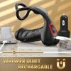 Wearable Vibrating Ring Remote Control Charging Waterproof Vibration Lock Sperm Penis Ring Adult Sex Toy Prostate Massager