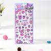 4pcs Anime Sanrio 3D Relief Stickers Aesthetic Cute Cartoon Kuromi My Melody Crystal Decals Toys Kawaii DIY Diary Laptop Phone