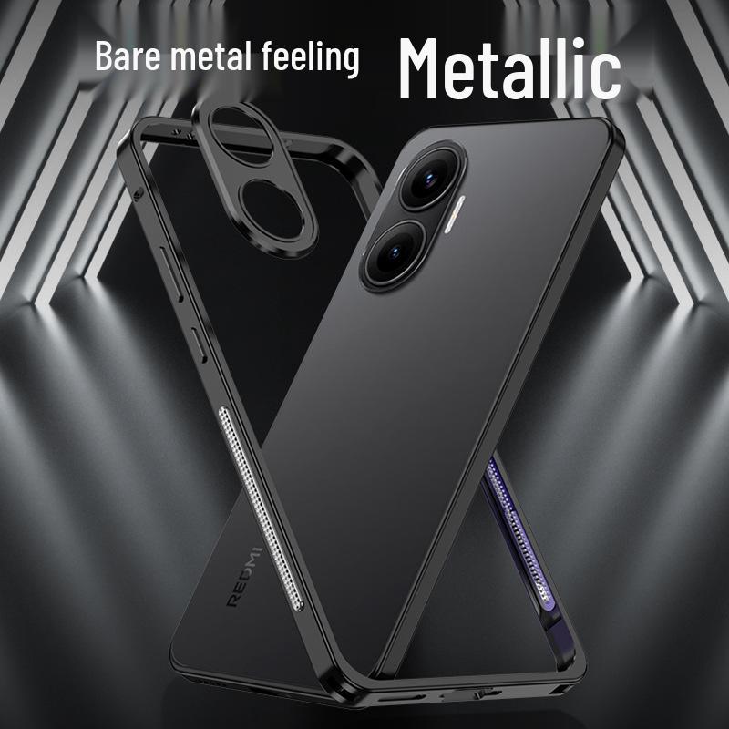 Xiaomi Poco F7 & Redmi Turbo4Pro Metal Bumper Case with Hippocampus Buckle