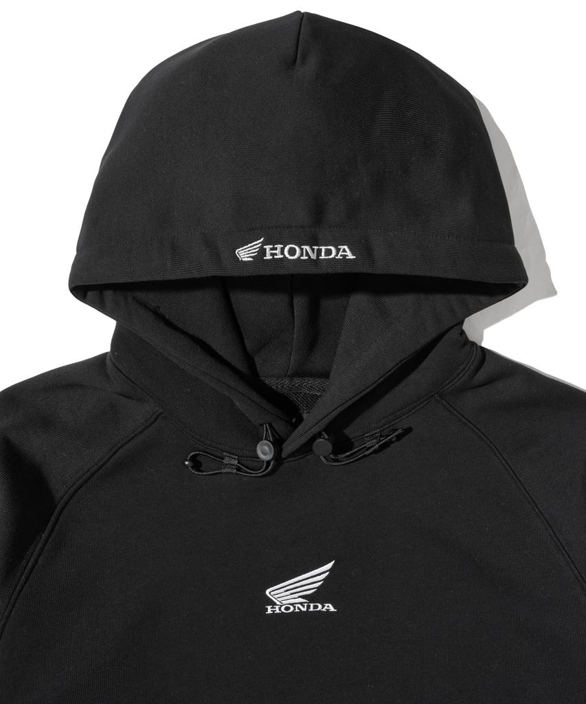 H-Tech Wing Logo String Hoodie Black