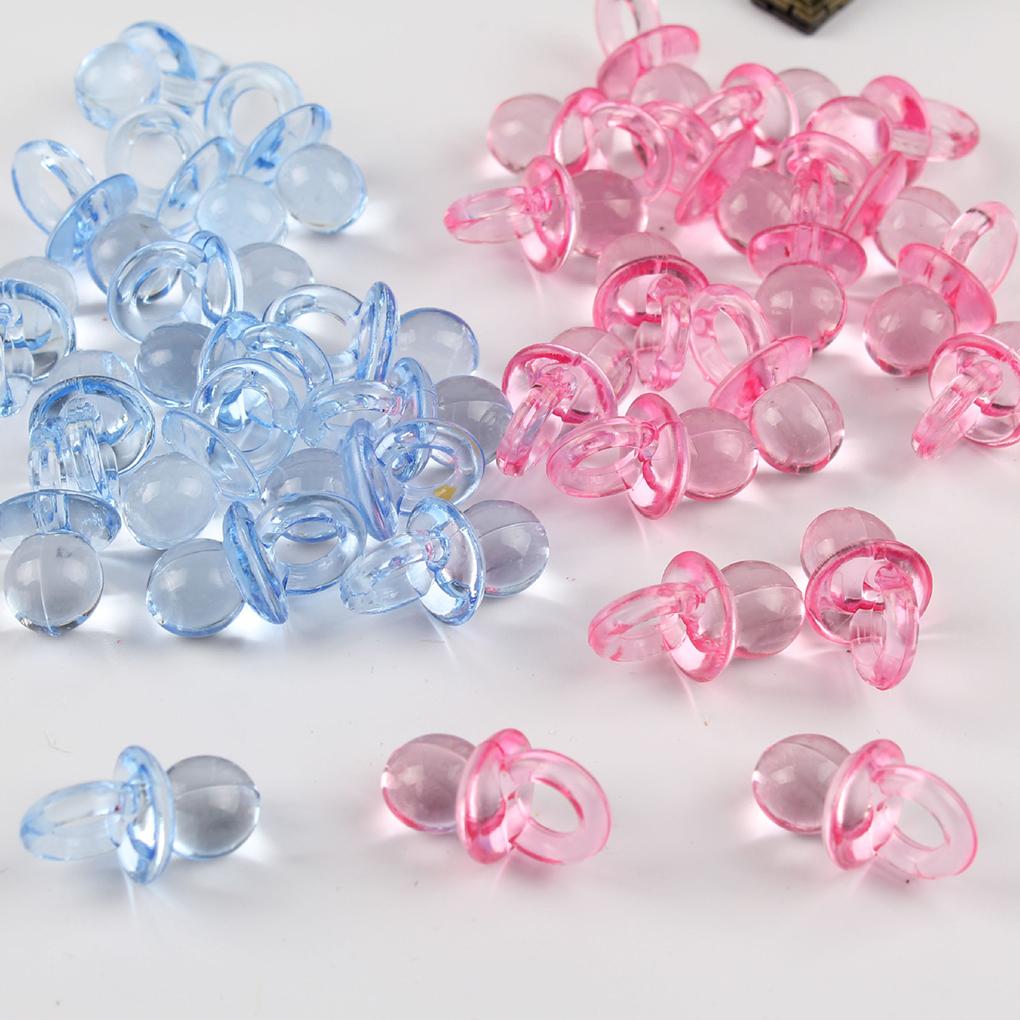 10 Stück Baby Spielzeug Acryl Transparent Schnuller Party Dekorationen Geschenk