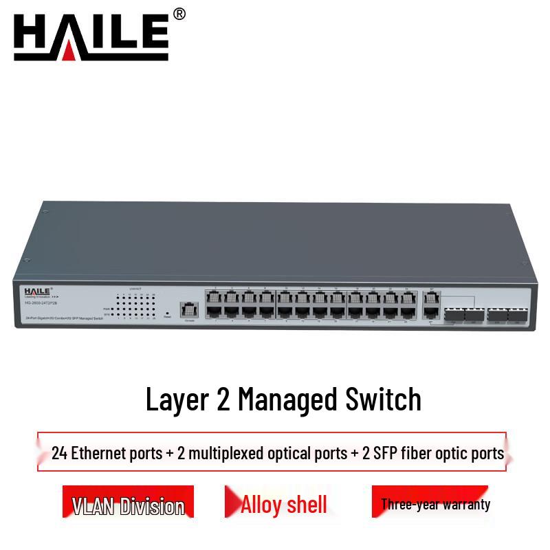 

HAILE 24-Port Gigabit Managed Ethernet Switch