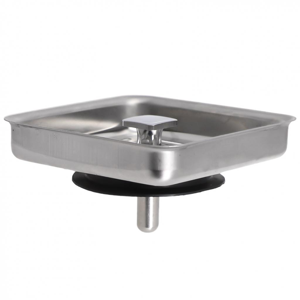 Flowing Freely Drainer Kitchen Sink Strainer Stainless Steel Square