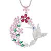 High Jewelry Jewelry Set Luxury Bird Necklace Hollow Opening Ring Women'S Versatile Niche