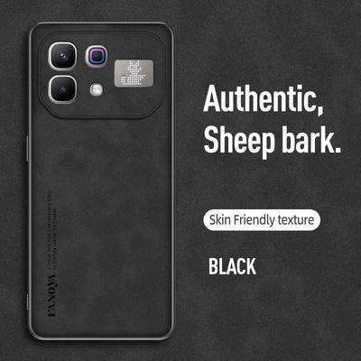Retro Leather Skin Feel Case For Infinix Note 60 Pro Note60Pro 5G Shockproof Matte Silicone Soft Case Cover