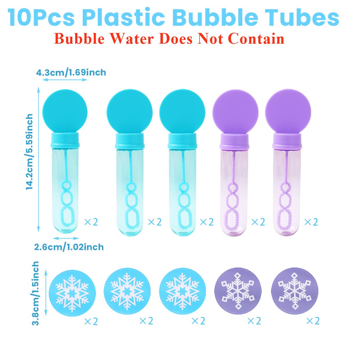 

Snowflake Sticker Bubble Tube Soap Bottle Birthday Party Decor Kids Favors Gift Snowflake Bubble Wand Baby Shower Supplies Toys