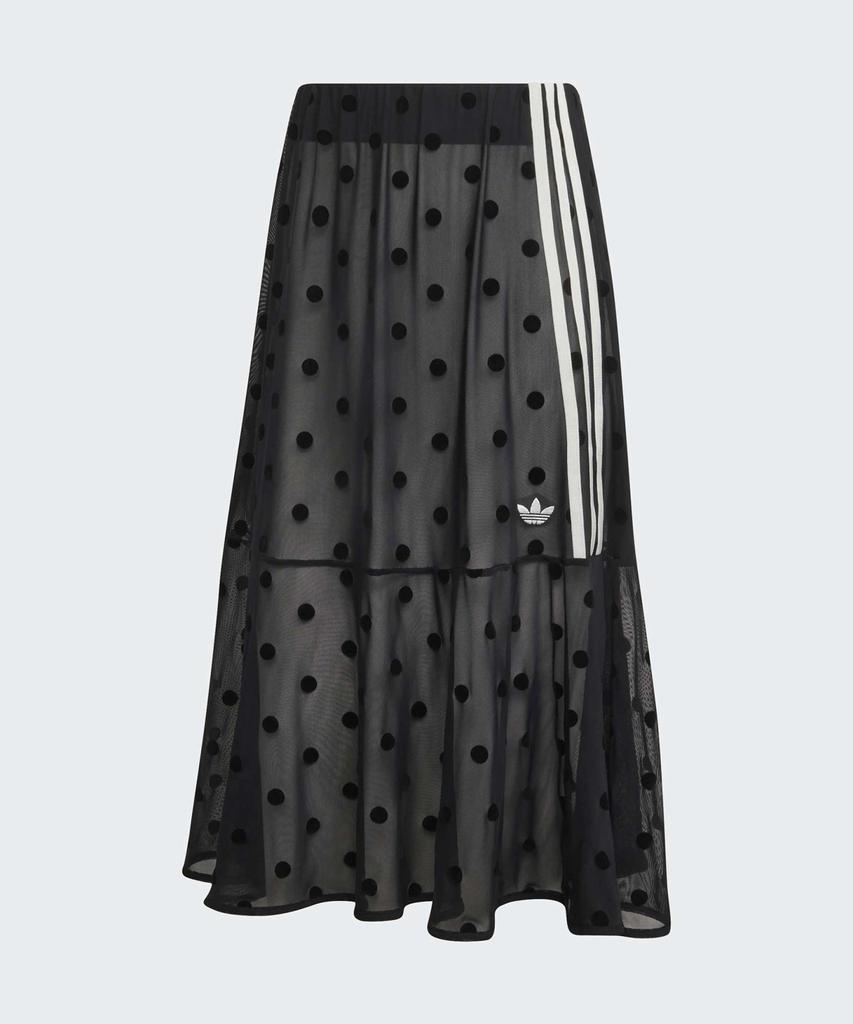ADIDAS Sheer Polka Dot Skirt - Black / Kv1177