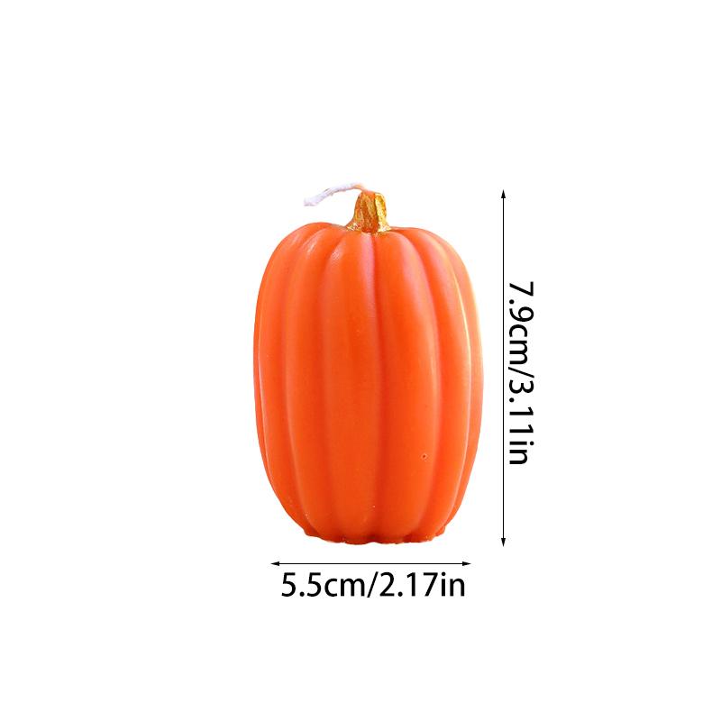 Halloween Pumpkin Shape Festive Atmosphere Aromatherapy Pastoral Style Smokeless Candles Gift Multicolor