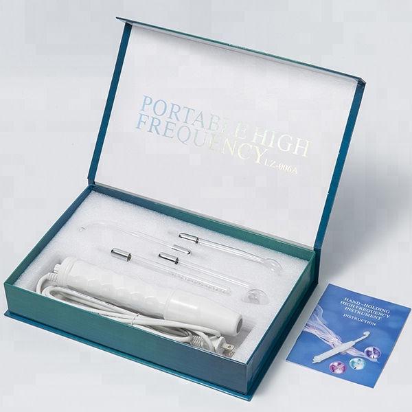 Portable High-Frequency Electrotherapy Wand for Acne Removal and Beauty Treatment