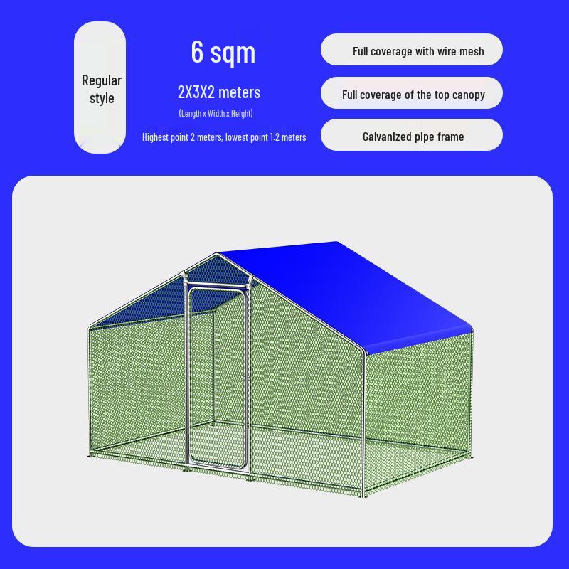 Large Outdoor Pigeon & Chicken Coop, Rabbit/Dog Pet Cage with Anti-Weasel Iron Net